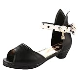  OHmais Kinder M?dchen flach Freizeit Sandalen Sandaletten Kleinkinder M?dchen Halbschuhe Sandalette Ballerinas