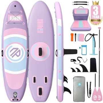 Niphean Tavola SUP Gonfiabile Adulti, SUP Gonfiabile da 305 cm con ala Balanced per Principianti E Accessori Resistenti, Stand up Paddle Gonfiabile per Adulti, Paddle Board Multifunzione per Yoga