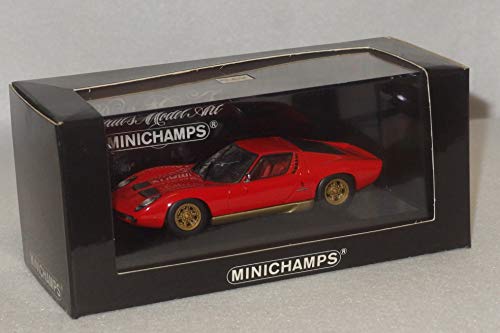 Lamborghini Miura P400 1966 Minichamps 1/43 en rouge Bertone pour collectionneur