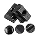 Luxshiny 10Pcs Slot Nuts for Industrial Frame Carbon Steel Nut with Oxide Coating and Fasteners for Truck Bed Rails