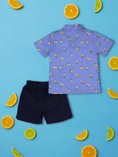 Image of Nautinati Boys Printed Shirt & Short Clothing Set Combo | Age 0-3 Years