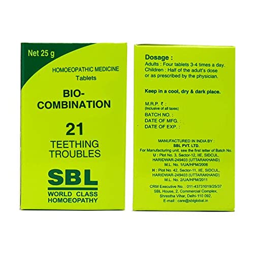 SBL BIOCHEMIC NO. 21 (Teething Troubles) 25G Pack of 3-image-34