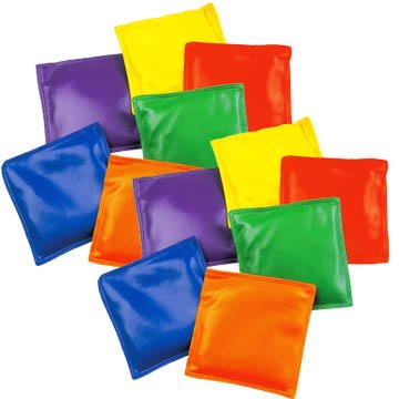 Palos Sports Vinyl Square 4" Bean Bags Set of 12