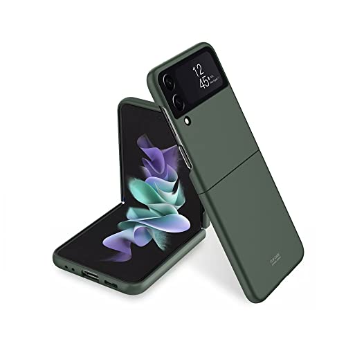 BoerHang Cover per Samsung Galaxy Z Flip 4, Anti-Graffi, Cover Protettiva per PC Ultrasottile Antiurto.(Verde)
