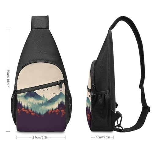 Mochila tipo bandolera para senderismo y uso casual miniatura 2