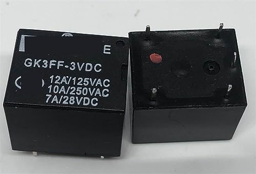 Relé miniatura GK3FF-3VDC de 5 pines para reparación de placas