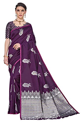Image of Glory Sarees Women's Banarasi Silk Saree with Blouse Piece (GS Kara143 Parent)