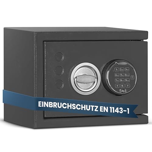 Kurzwaffenschrank KWT 800 mit Zahlenschloss, Widerstandsgrad 0, Einbruchschutz EN 1143-1, Kurzwaffentresor mit elektr. Zahlenschloss Klasse 0