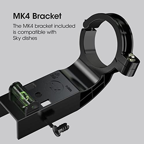 SLx LNB 2 Quad Output, LNB para antena parabólica freesat/receptores de satélite, banda KU, LNB universal para Sky HD, Sky HD+, Freesat HD, tecnología PLLCrystal de 25 MHz, incluye soporte MK4 - imagen 5