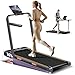 LONTEK Walking Pad Klappbar mit Steigung 10KM/H, 16% Laufband für Zuhause Klappbar mit Steigung, LED Anzeige, Fernbedienun, Laufbänder mit Handläufen, 3.0 CV Treadmill for Home, Belastung 136KG