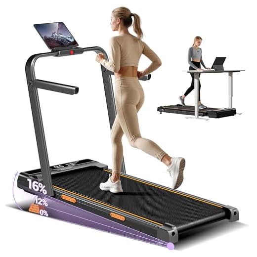 CURSOR Cinta de Correr Plegable con Inclinación 16%,10KM/H Cinta Correr Plegable, Pantalla LED, Reposabrazos Ajustables, 3.0HP Walking Pad, Caminadora Electrica para Casa, Capacidad de Carga 159KG