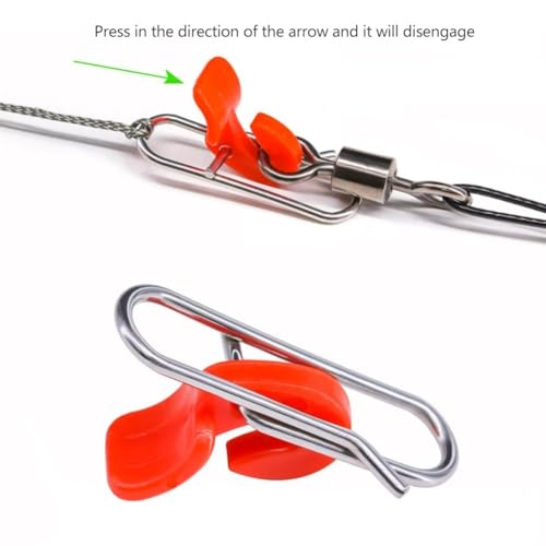 Set de 20 clips de cebo para pesca de mar en 3 colores miniatura 3