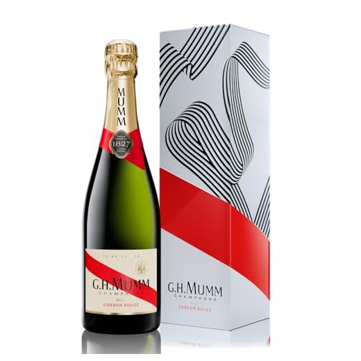 Champagne G.H MUMM Cordon Rouge - 12,5%, 75cl avec étui Kraft