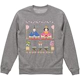 [igsticker] プリント トレーナー 8.8オンス メンズ レディース ユニセックス 長袖 スウェット S サイズ クルーネック グレー 012866 ひな祭り 和 節句