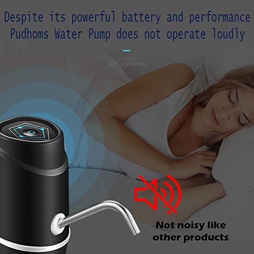 Pudhoms 5 Gallon Water Dispenser - Usb Charging Water Pump For 5 Gallon Bottle Universal Fit Water Bottle Pump Portable Electric Water Jug Dispenser Drinking Water Dispenser 5 Gallon For 2 3 5 Gallon #TOP6