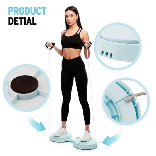 Waist Twister Machine Exercise Tool, Ab Twister Board with The Smart LED Digital Monitor, Noiseless Ab Twister for Home Gym Equipment, 300 Lbs Weight Capacity Workout Equipment for Women, Blue by TENBOOM - Image 8