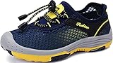  KOUDYEN Sandalias Niños Verano Transpirable Niña Niño Zapatillas Deportivas Ligero Antideslizante Running Zapatos para Correr Unisex,XZ613-Darkblue-EU32