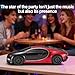WS-660 Hypercar Bluetooth Replica Speaker with LED Starry-Sky Display, Portable with HD Sound, LED Party Light, TWS Pairing, FM/USB/TF Playback, Built-in Mic, Best Gift for Hypercar Lovers (Red)
