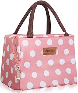 HOMESPON Insulated Lunch Bag Cool Bag for Lunch Boxes Waterproof Fabric Foldable Picnic Handbag for Women, Adults, Students