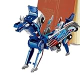 Dinosaurier Transformationsautos, 13x11x4cm Zwei-in-einem Dinosaurier Crashwandler...