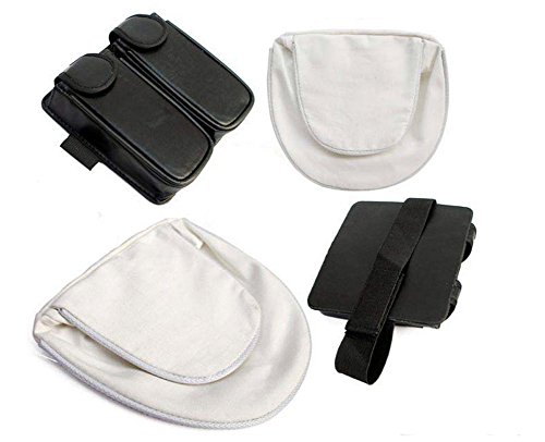 LinkStart Kunai Waist Bag and Shurikan Leg Bag Ninja Cosplay Prop Black