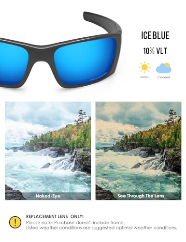 Image of BLAZERBUCK Anti-salt Polarized Replacement Lenses for Oakley Fuel Cell OO9096 Sunglass