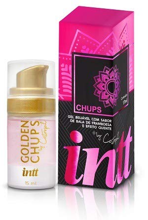 Gel de Massagem Comestível Para Sexo Oral Golden Chups Intt