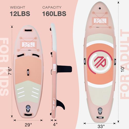 Image of Niphean Inflatable Stand Up Paddle Board with SUP Accessories, Anti-Slip EVA Deck, 10'6'' Inflatable Paddle Boards for Adults & Youth of All Skill Levels
