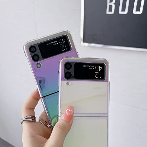 Coque luxe Samsung Galaxy Z Flip 4 3 5G premium rigide effet laser