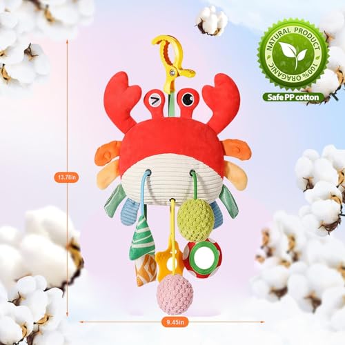 Miniatura 7 de Goorder Juguetes Para Cochecitos 3 6 9 12 Meses, Juguetes De Para Sillita Del Coche La Cuna Bebés Y Niños 0-12 Meses, Juguetes Sensoriales Para Bebés 6 Meses, Regalo Bebe Recien Nacido Niños Y Niñas