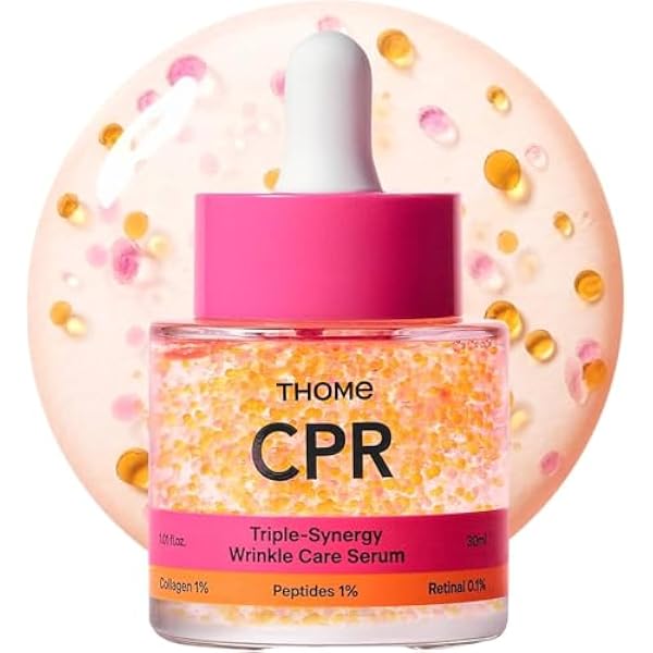 Сыворотка против морщин CPR - THOM e - тройная синергия, коллаген 1%, пептиды 7%, ретинол 0,1%, 30 мл - Сделано в Корее