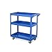 Produktbild Trolleys Industrielle Grad-Laufkatze, DREI Schichten 1,1 Mm verdicken Auto-Reparatur-Teile Auto-Versammlungs-Mobilservice-Gebrauchsfahrzeug, Last 220 Kilogramm (Farbe : Blau)