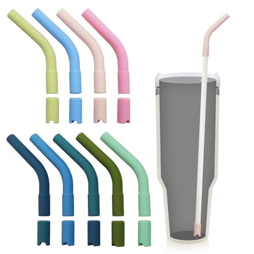 18 Pcs Silicone Straw Tips for Metal Straws