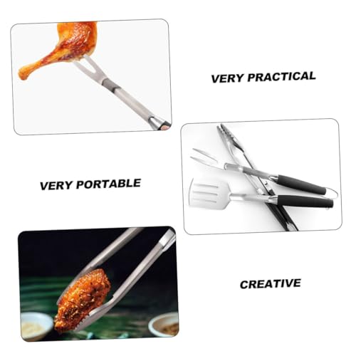Set de utensilios para parrilla de acero inoxidable HAKIDZEL miniatura 3