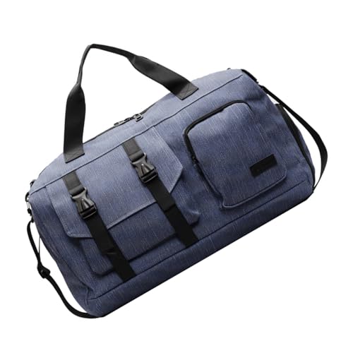 Sac de sport grande capacité bleu pour entraînement de nuit et fitness week-end