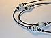 Black Double Skulls Handmade Eyeglass Chain Glass Seed Beads 28 inches with Padded Clips