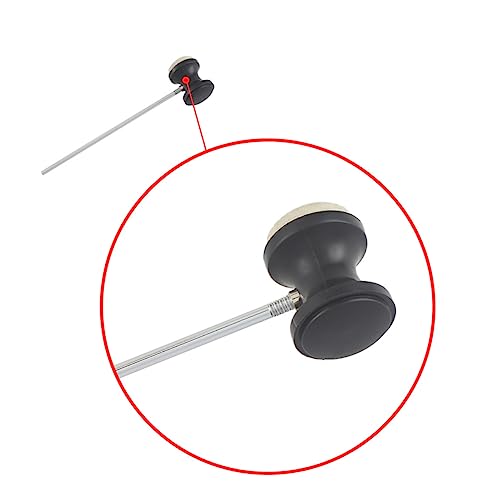 Cabezal de maza para pedal de bombo con mango de acero inoxidable y fieltro miniatura 5