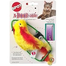 SPOT A-Door-Able Plush Bird Cat Toy | Rattle and Catnip Cat Toy Provides Hours of Entertainment for Your Cat | Hangs on Any Size Door Frame
