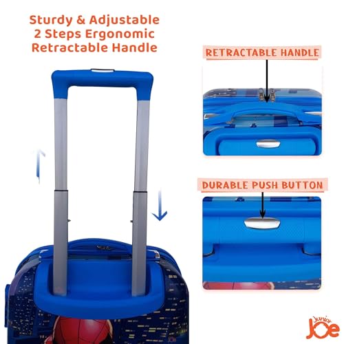 Image of JUNIOR JOE 20 Inch Kids Suitcase with 4 Wheel Travel Trolley Bag (4 Day Trip) (DESIGN-13, 20 INCH)