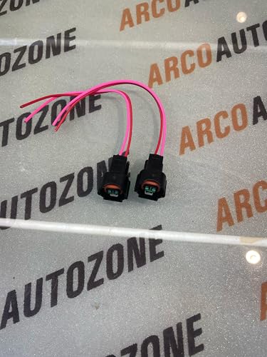 Image of 2-Pin Horn Connector Socket with Wiring Harness, Compatible with Hyundai Creta PART NUMBER 96651BV000 HIGH OR 96641BV000 LOW HYU 1898004015AS PACK OF TWO Arco Autozone Ecom