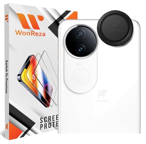 Image of Pack 1 - Metal Frame Camera lens Protector for Vivo T4R | iQOO Z10R 5G Camera Tempered Glass Aluminum Alloy Rings, Ultra-HD Metal Frame- Black