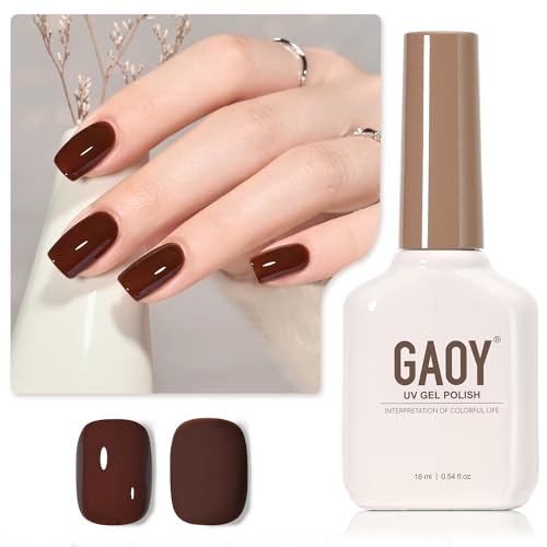 GAOY Nude Jelly Gel Nail Polish, 16ml Sheer Translucent Netural Soak Off Gel Polish, UV Light Cure for Nail Art DIY at Home, 3157 Bare Glow