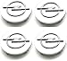 4 Pièces Voiture Cache-Moyeux pour Opel Astra H G J Insignia Mokka Zafira Corsa,64mm, Avec Logo Capuchons de Centre Moyeu Autocollants Accessoires Antirouille