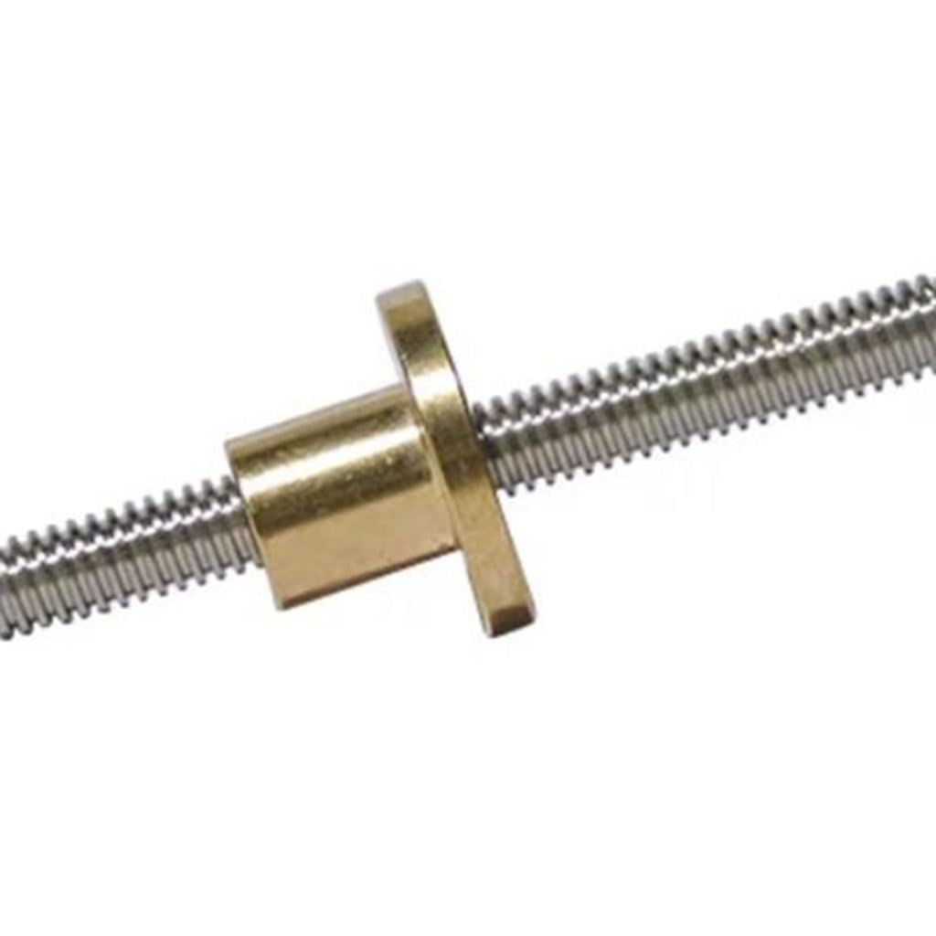 Stainless Steel Threaded Screw Rod,1pcs Stainless Steel T10, Length 100mm-1000mm Lead 2 3 4 8 10 12 Trapezoidal Spindle Screw and Nut(Lead 12MM-1000MM)