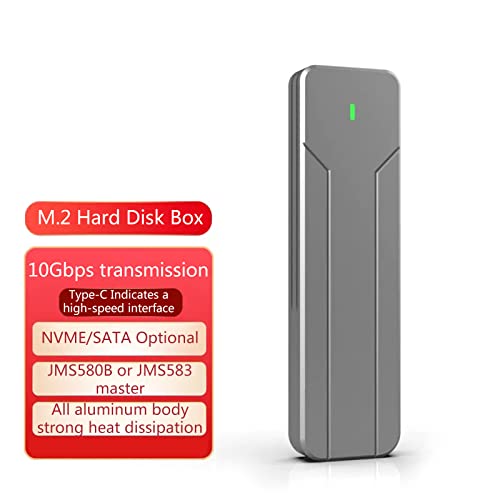 Carcasa externa SSD M.2 NVMe USB C sin herramientas miniatura 3