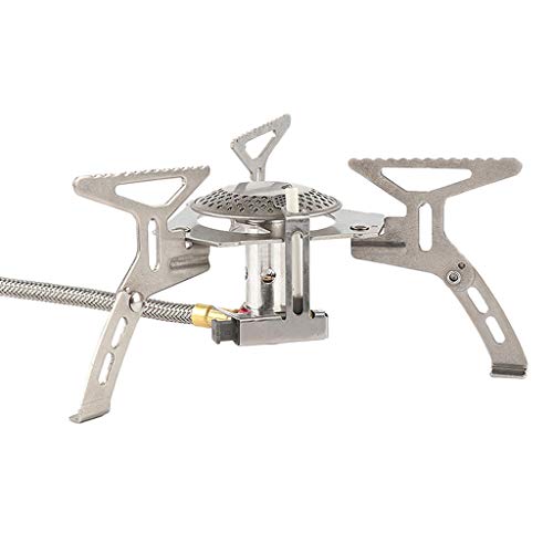 Ktyssp Mini Portable Folding Titanium Camping Outdoor Cooking Burner Gas Stove 3000w (M)