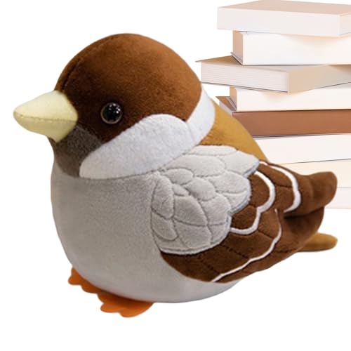 Oiseau en peluche réaliste Generisch : poupée d'oiseau décorative pour chambre d'enfant