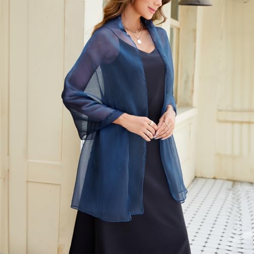 FINIZO Shawls and Wraps for Evening Dresses Women Soft Shimmer Scarf Wedding Guest Shawl Wrap4