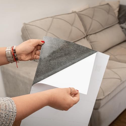 Arranhador Adesivo Carpete Premium para Gatos - Protetor de Móveis e Parede 48 X 30cm (Bege)