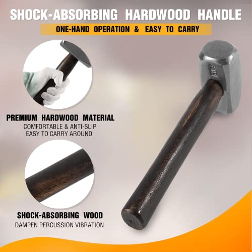 Sixcow 3LBFXPCZ-US-1 Blacksmith 3Lb Handmade Forge Hammer thumb #3